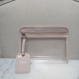 It Cosmetics Clear Pouch Bag Clutch With Luggage Tag